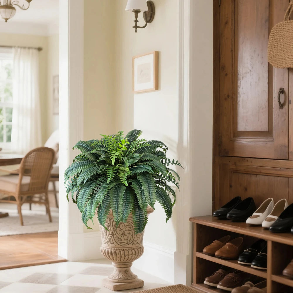 Potted Fern Artificial Plant for Lush Indoor Greenery