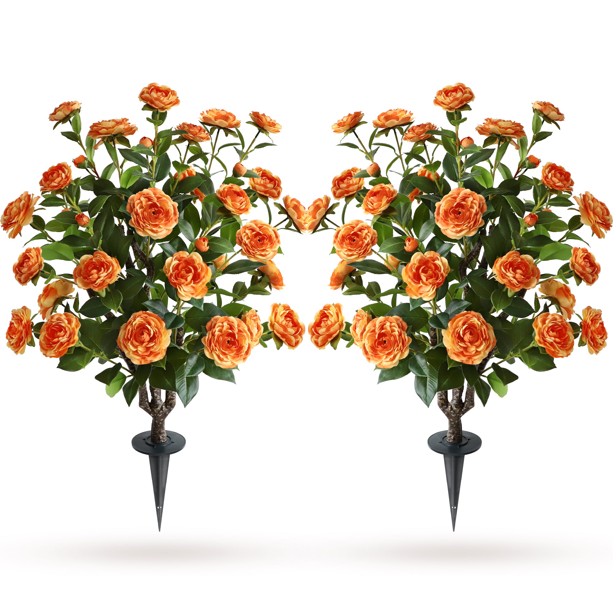 Two pieces of warm companionship(orange Camellia)