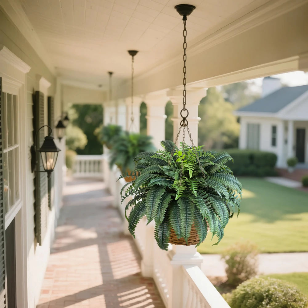 Potted Fern Artificial Plant for Lush Indoor Greenery